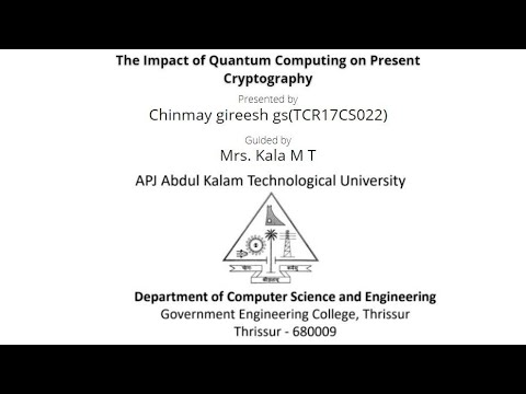Impact of quantum computing in present cryptography