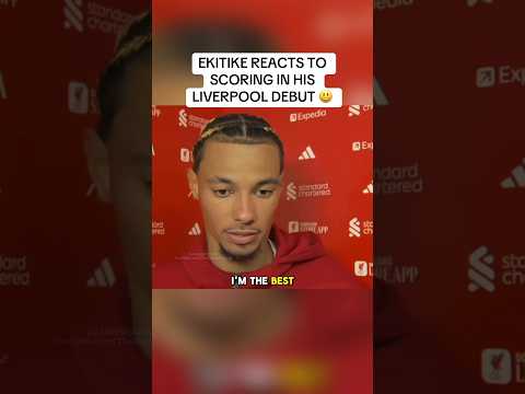 “EPL is too easy” - Hugo Ekitike Postmatch interview - Liverpool 4-2 Bournemouth