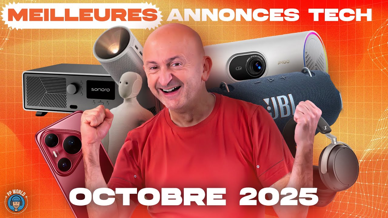Top Tech Deals d'Octobre 2025 🎥 – Toutes les nouveautés en vidéo 4K chapitrée