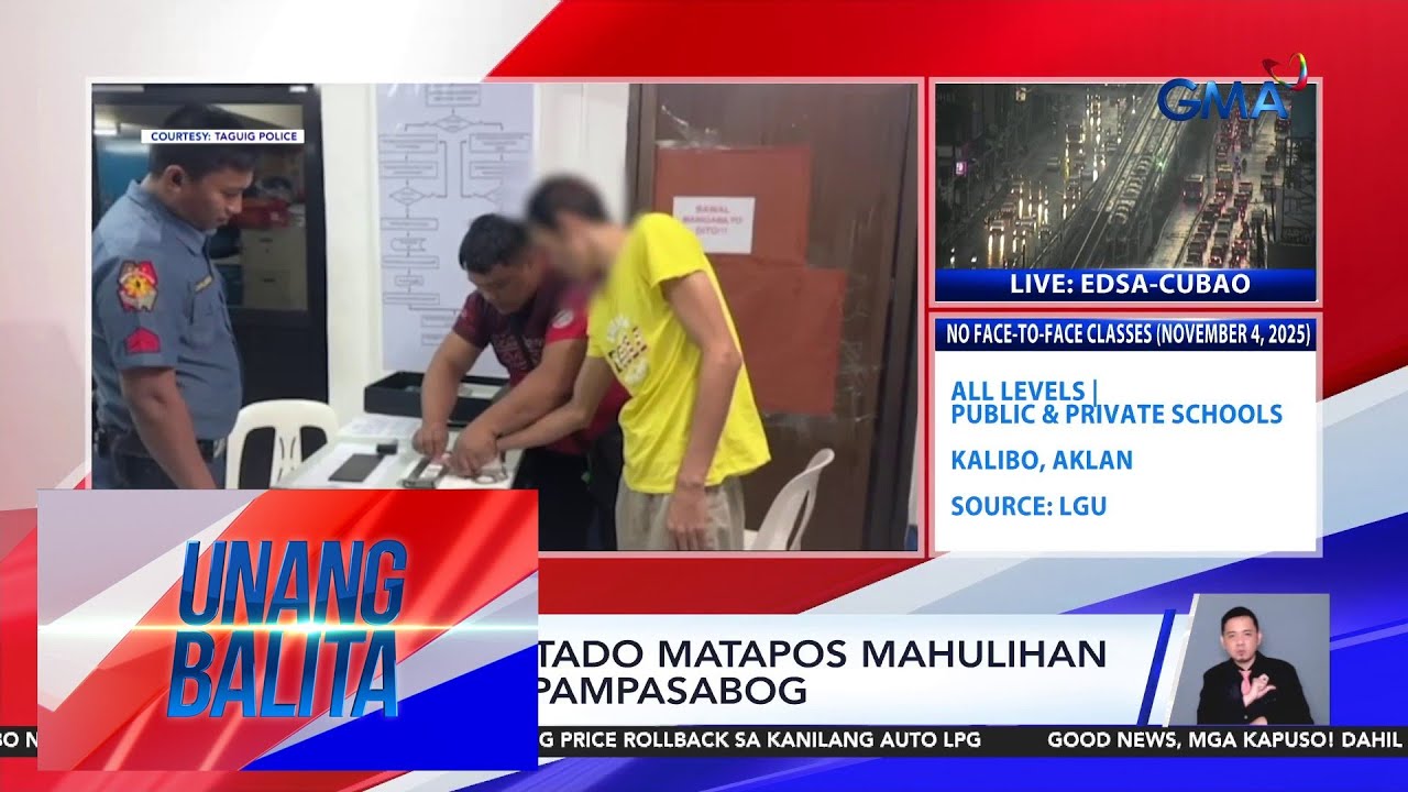 Lalaki, arestado sa Taguig matapos mahulihan ng baril at pampasabog