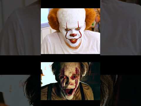 FLOTANTES PROCESOS de MAQUILLAJE de PENNYWISE de BILL SKARSGÅRD #shorts #pennywise #cine