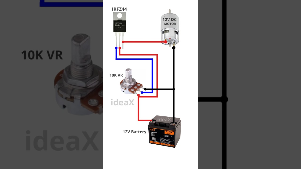 Easy DC Motor Speed Control Circuit ⚙️
