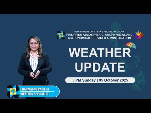 Public Weather Forecast issued at 5 PM | October 05, 2025 - Sunday