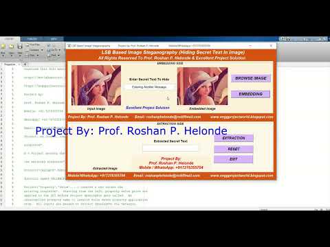 Matlab Code for LSB Based Image Steganography Full Source Code | Least Significant Bit Algorithm
