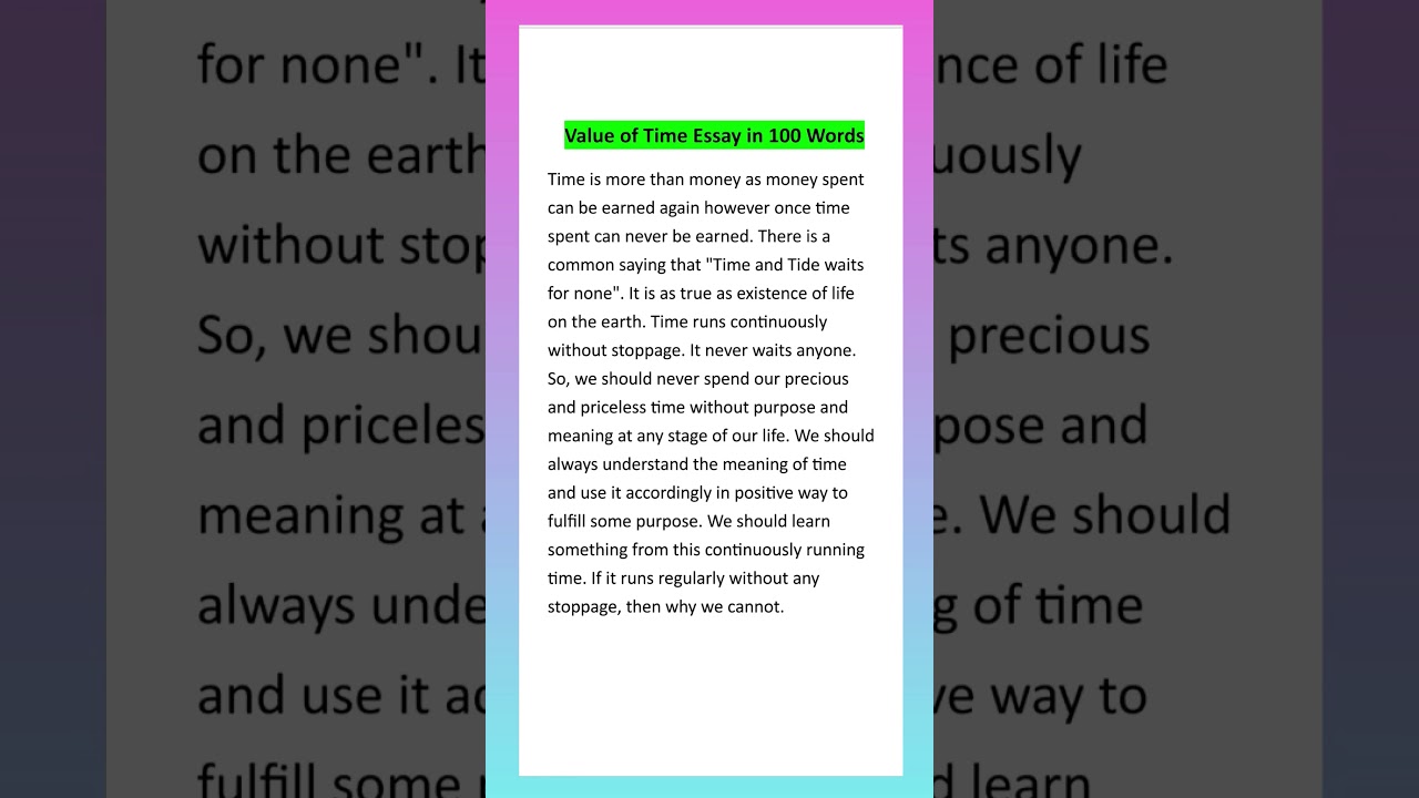 The Importance of Time ⏳