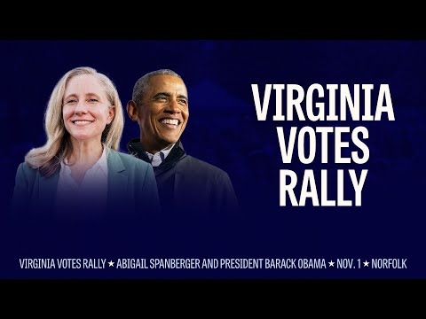 Virginia Votes Rally in Norfolk with Abigail Spanberger and President Barack Obama