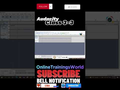 Selection Draw Envelop Tool in Audacity you Cannot Break #OnlineTrainingsWorld #audio#Voice #reverb