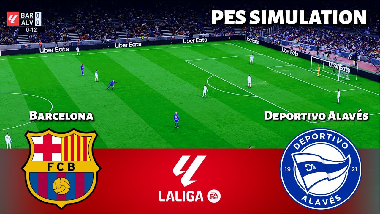 Barcelona vs Alavés Live | PES 2021 Simulation ⚽