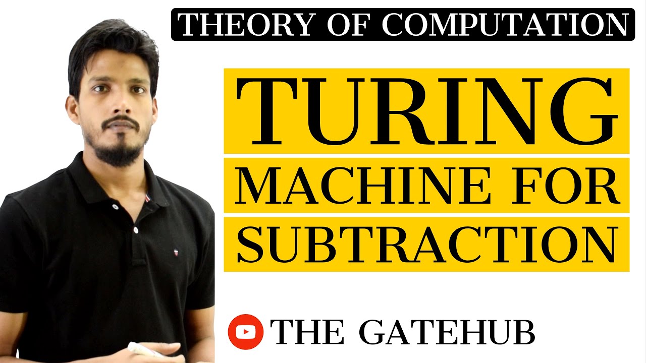 Turing Machine for Subtraction of Two Numbers | GATECSE | TOC