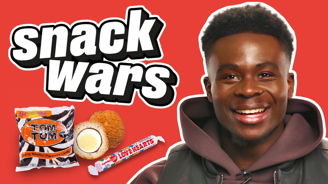 Bukayo Saka Tastes UK & Nigerian Foods 🇬🇧🇳🇬