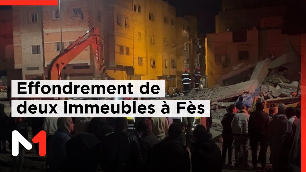 Fès : Deux immeubles s'effondrent, victimes à déplorer 🏚️
