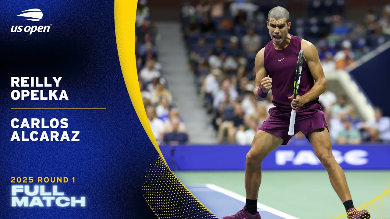 Reilly Opelka vs. Carlos Alcaraz | Full Match from 2025 US Open Round 1 🎾