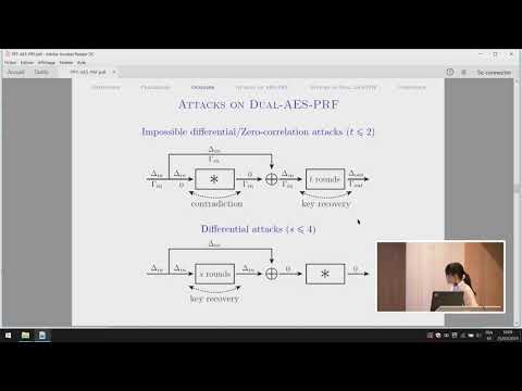 Cryptanalysis of AES-PRF and Its Dual