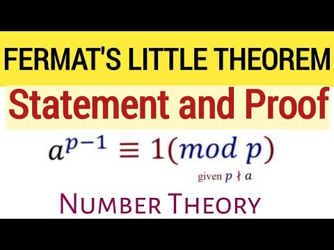 Fermat's Little Theorem | Proof of Fermat's Theorem | Number Theory | Ug Maths | BSc MSc Maths |Math