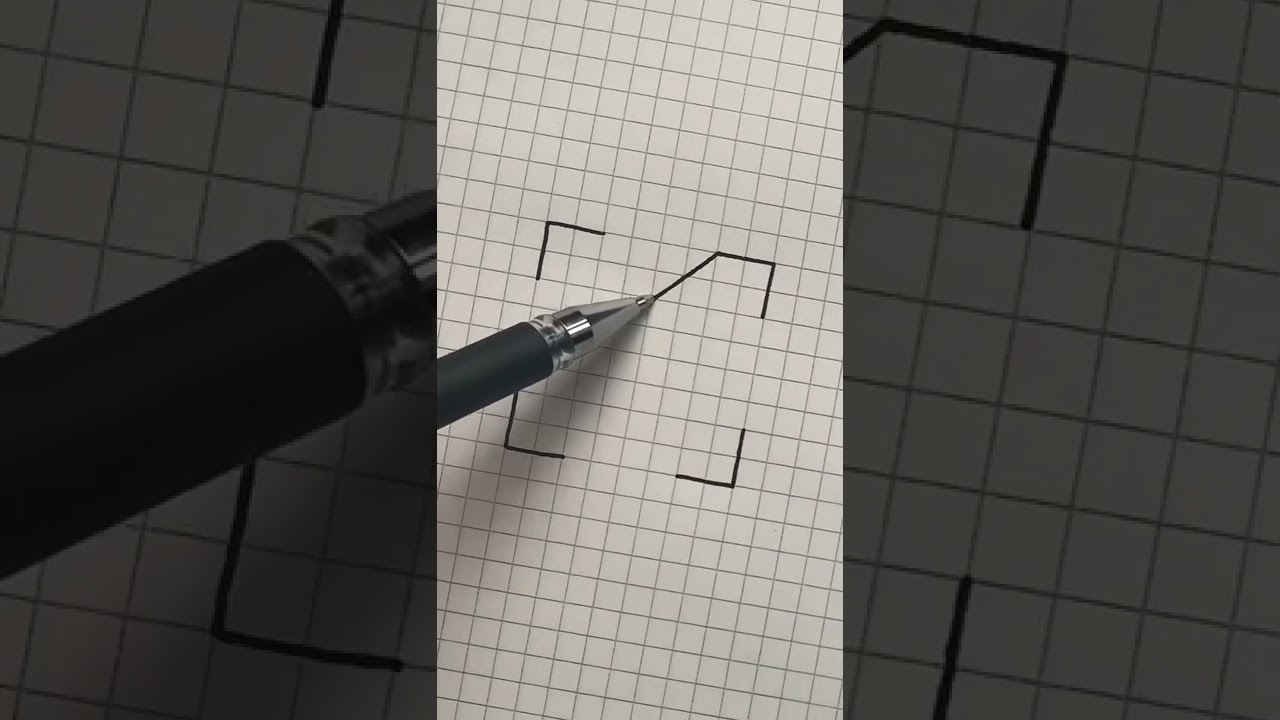 3D Pattern Drawing on Graph Paper