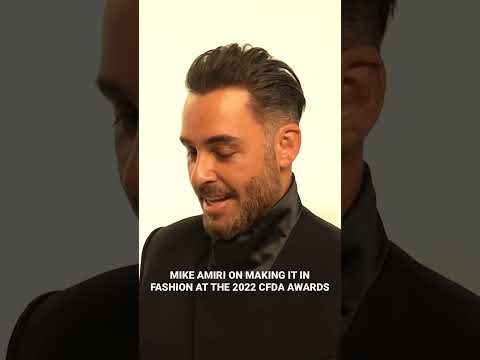 #MikeAmiri of #Amiri on making it in fashion with #ChristineQuinn #CFDAAwards #CFDA