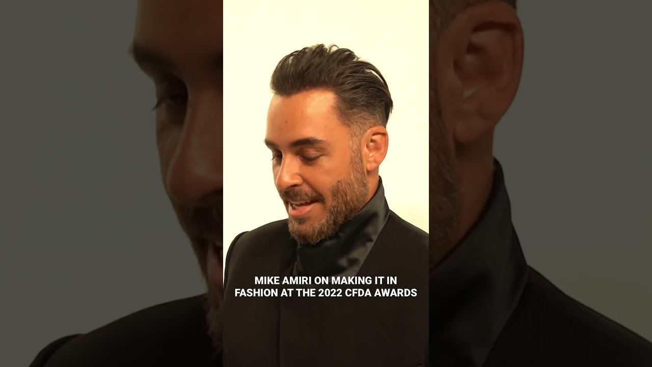 Mike Amiri Discusses His Fashion Journey with Christine Quinn at the CFDA Awards