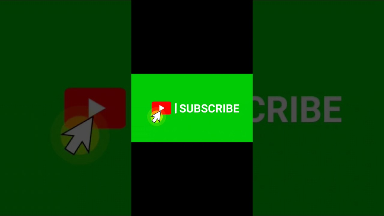 Free Green Screen Subscribe Button for YouTube π