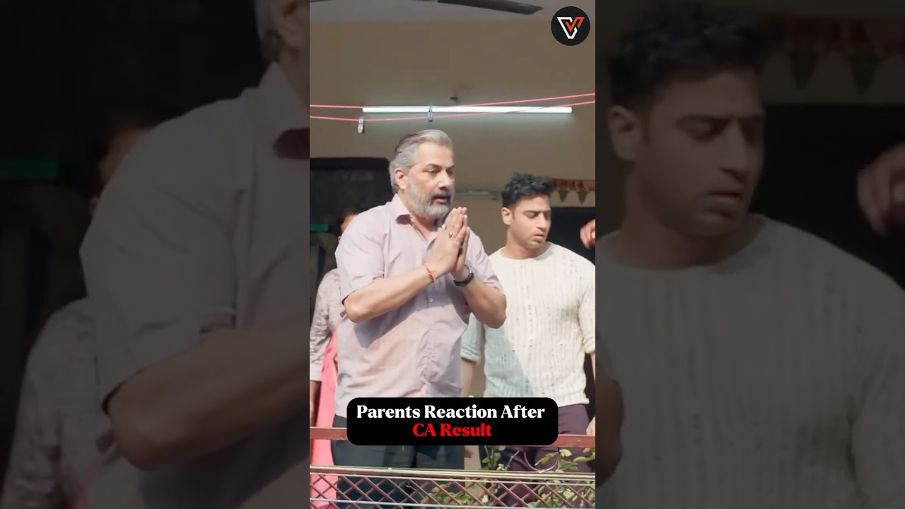 Parents’ Surprised Reactions to CA Results! 🔥 #Shorts