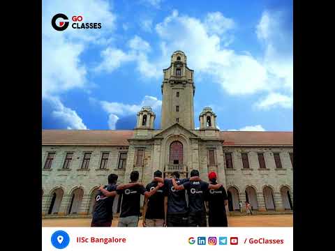 GO Classes Students at IISc | Our GATE 2023 Toppers | IISc Bangalore | #GateCS #GateDA #Shorts