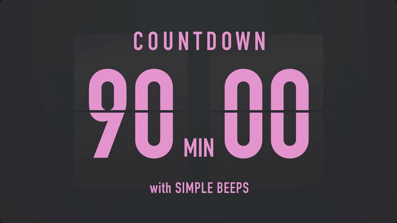 90-Minute Flip Countdown Timer ⏳