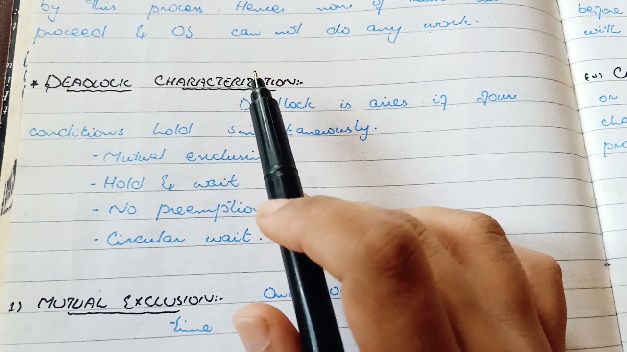 Deadlock Characterization in Operating Systems