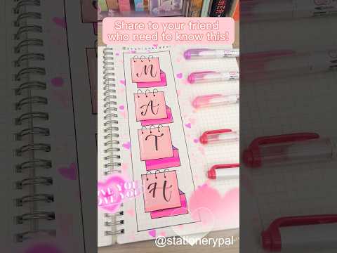 💗Mathematics is the most romantic subject!. #stationery #stationerypal #study #tips #shorts