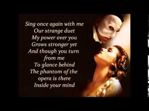 The Phantom of the Opera - Lyrics 🎭