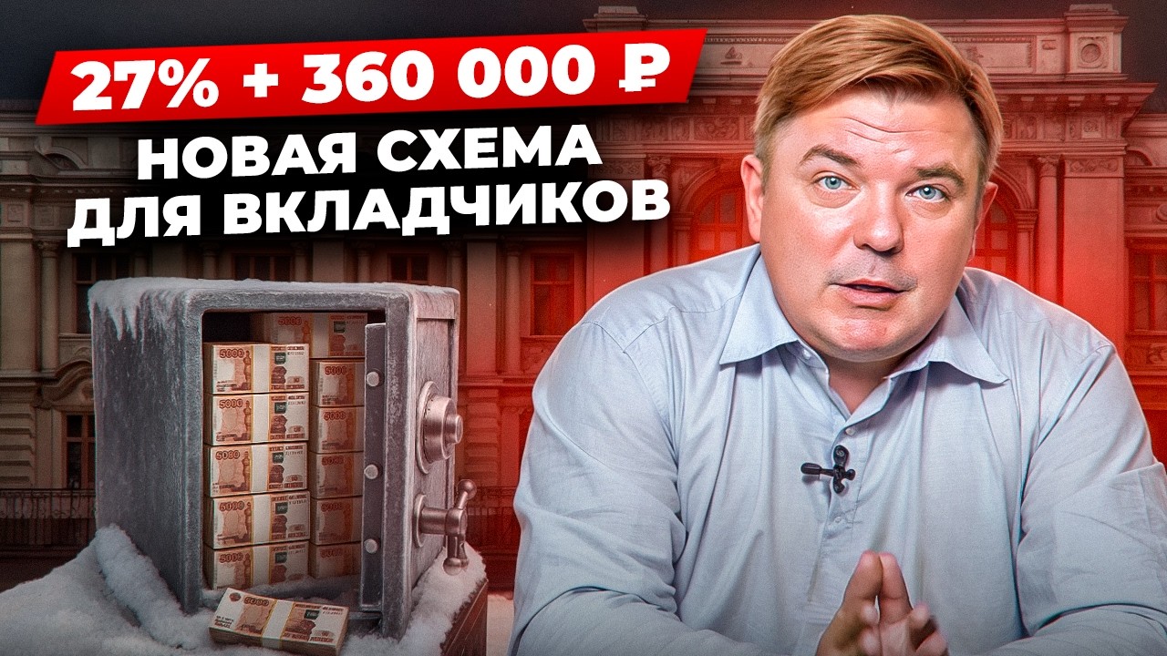 Безотзывный вклад: 27% + 360 000 ₽ от государства 💰