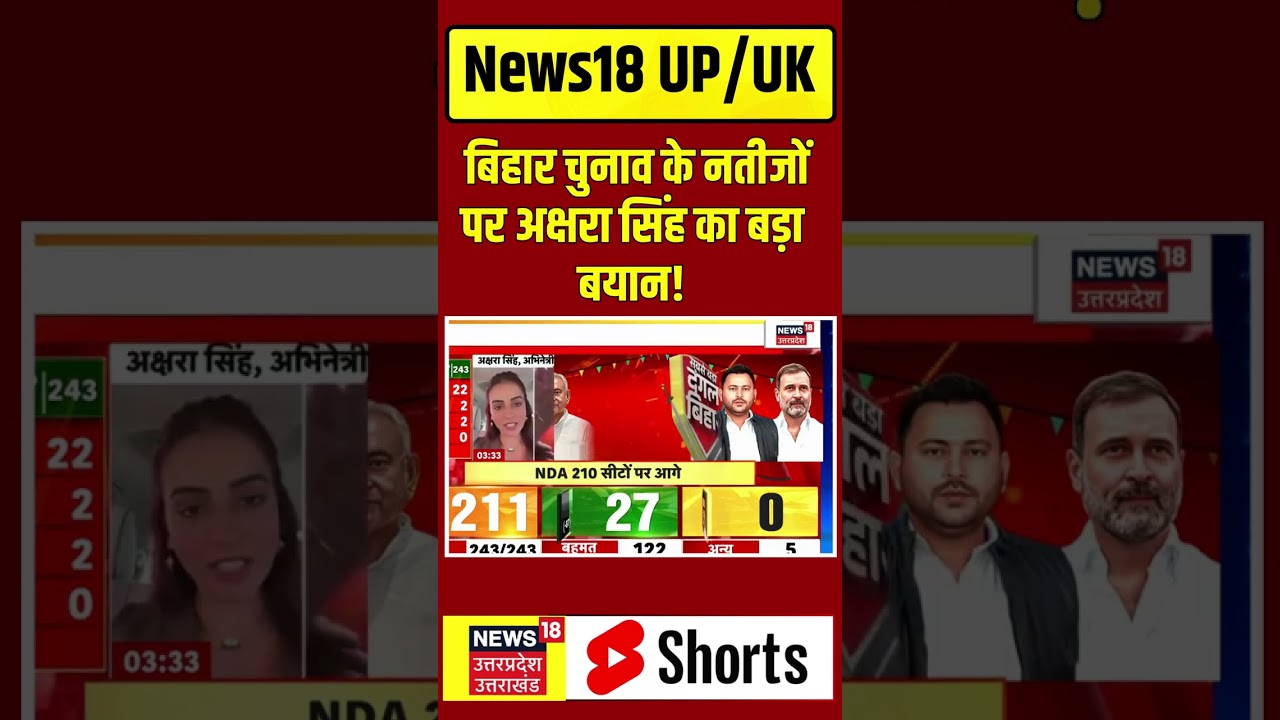 Bihar Election 2025: अक्षरा सिंह का बड़ा बयान 🗳️