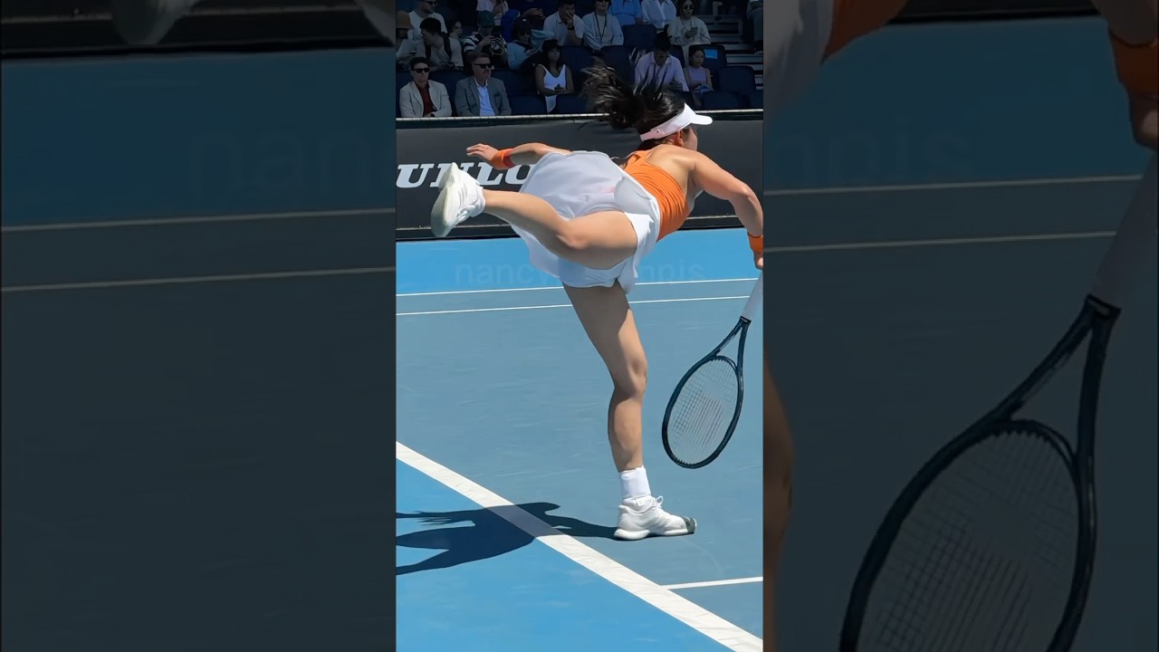 Serve Slow Motion - Miyu Kato (加藤 未唯) #tennis #serve #slowmotion #tennistechnique #wta #sports