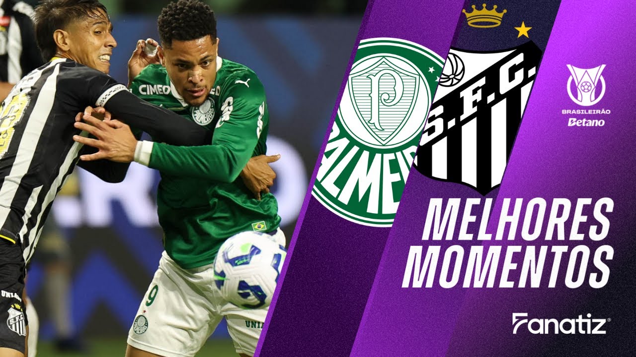 Palmeiras 2-0 Santos | Melhores Momentos Brasileirão 2025 ⚽