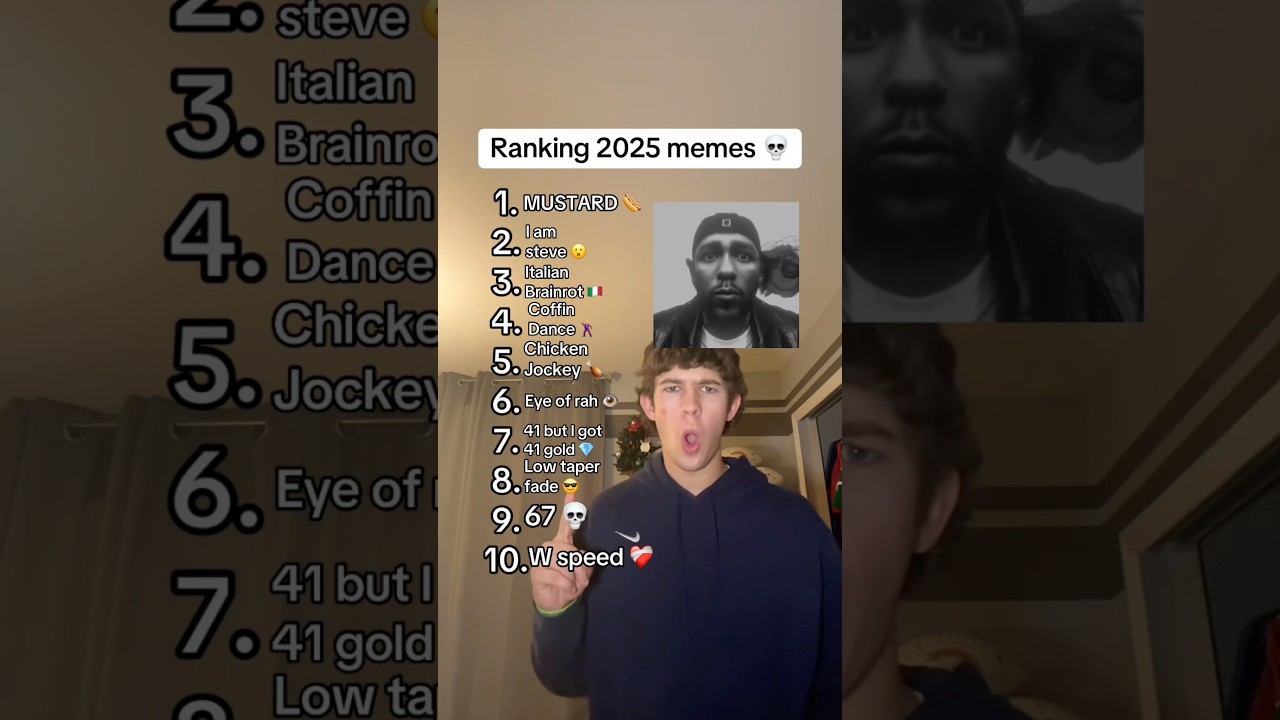 2025 Meme Ranking Thoughts 😎