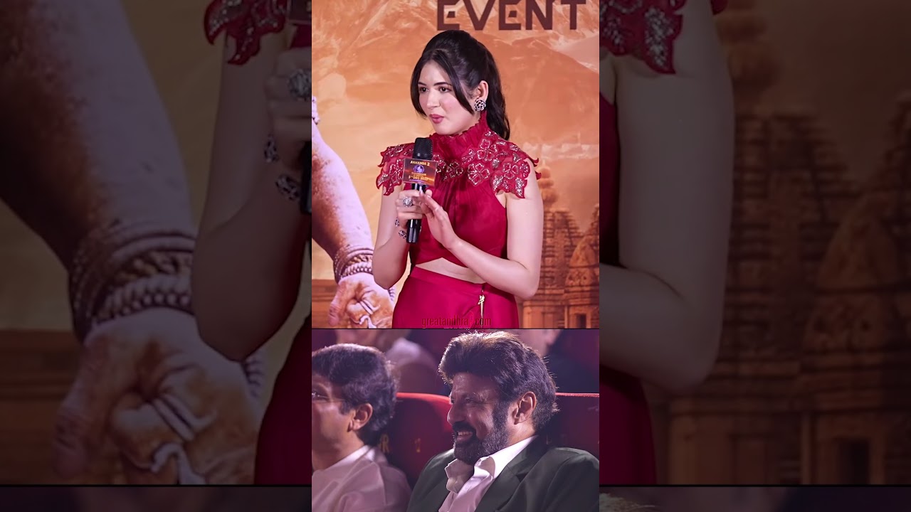 Harshaali Malhotra's Speech at Akhanda 2 Song Launch 🎶