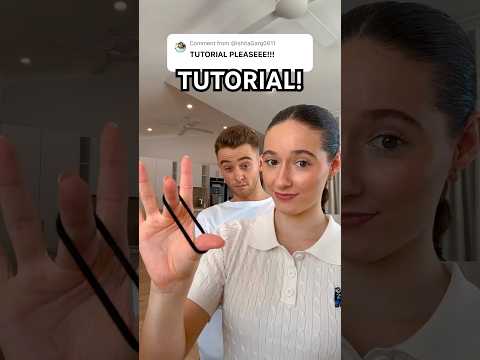 CAN YOU DO IT? 😳🤔🤣 VIRAL TIKTOK HAIR TIE TRICK TUTORIAL? 👀 #shorts #viral #trend #tutorial