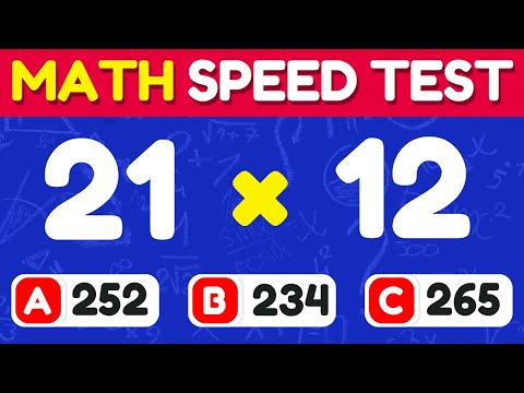 Math speed test- 2-Digit Multiplication Test: Can You Score 20/20? 🔥