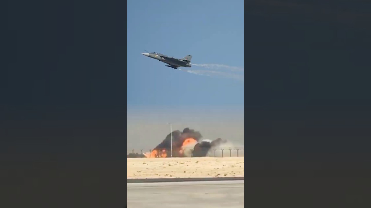 Indian Tejas Jet Crashes at Dubai Airshow ✈️