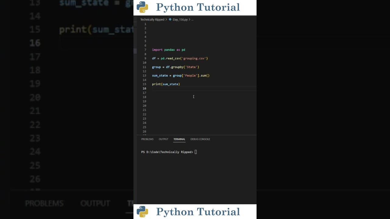 Groupby Function In Pandas | Python Tutorial