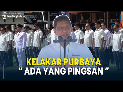 " Ada yang Pingsan Tuh di Belakang " Kelakar Menkeu Purbaya Ditengah Pidato saat Pimpin Upacara