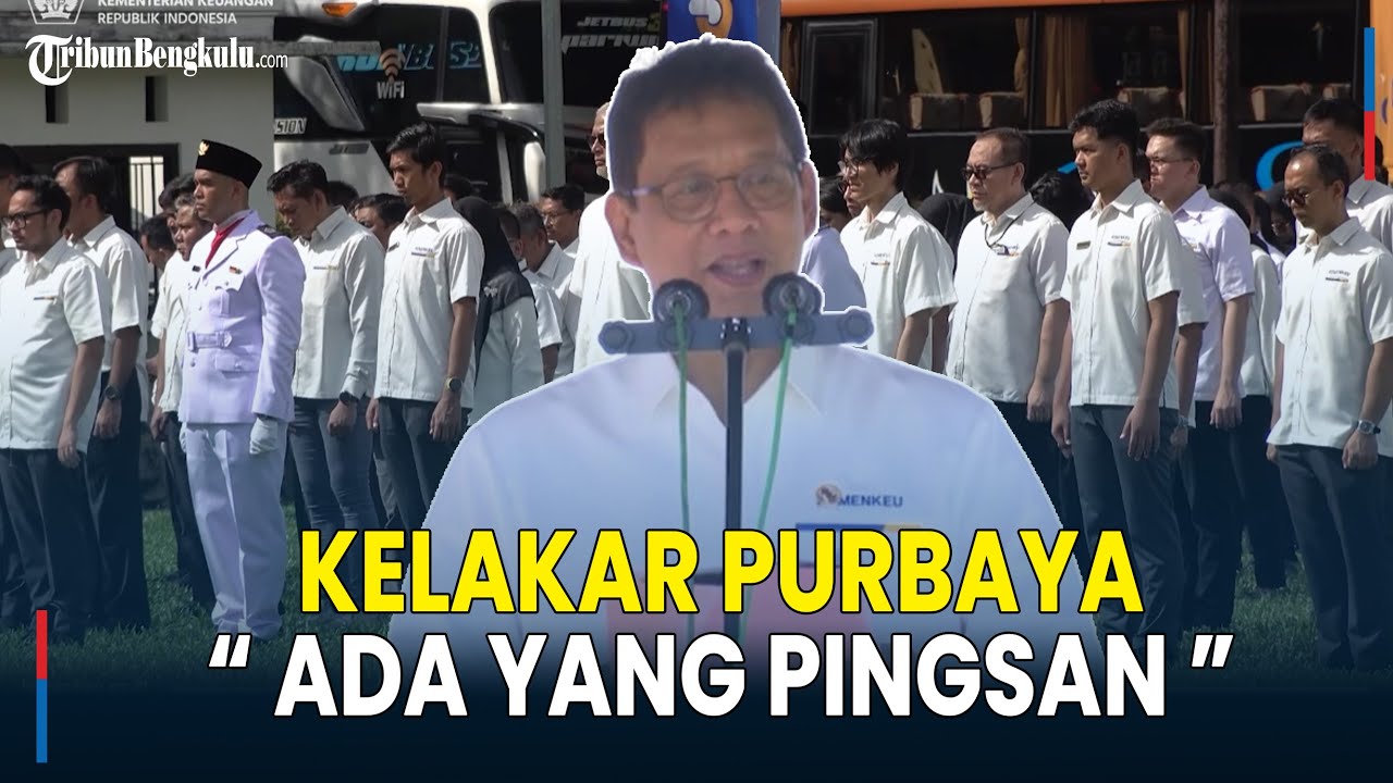 Menteri Keuangan Purbaya Tertawa Saat Pidato, Ada yang Pingsan di Belakang 😂