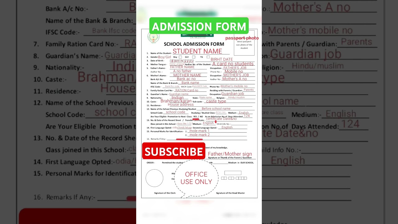 School Admission Form Filling Tips 📝