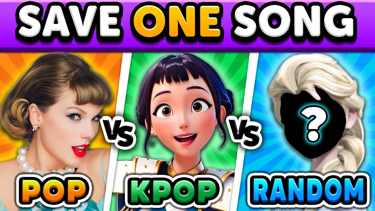 POP vs KPOP vs RANDOM 🎶 Save One Song!