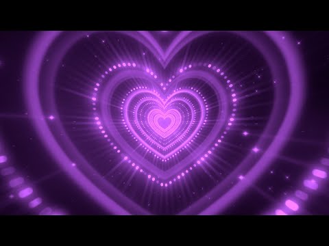 Love Heart Tunnel💜Purple Heart Background│Room Lighting Background Background Lights