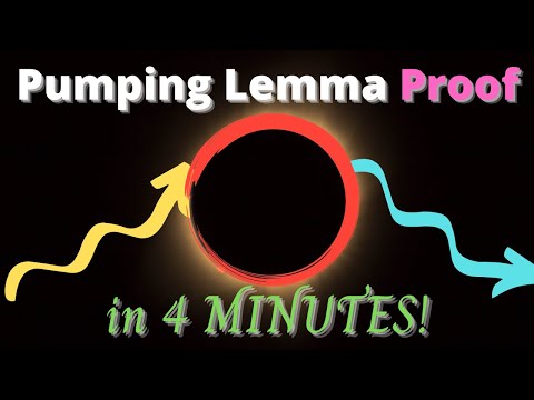 Pumping Lemma for Regular Languages PROOF IN 4 MINUTES - Easy Theory