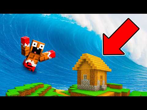 🌊 ГИГАНТСКОЕ ЦУНАМИ СМЫЛО НАШ ДОМ!😱 МАЙНКРАФТ