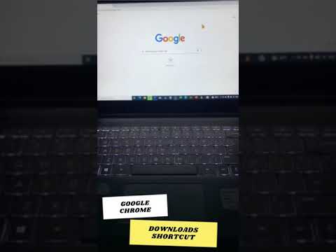 What is the shortcut for Downloads in Google Chrome?