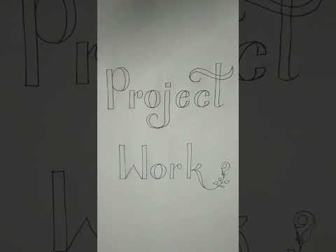 Project Work💥 writing for students✍️ Handwriting #shorts #ytshorts #calligraphy