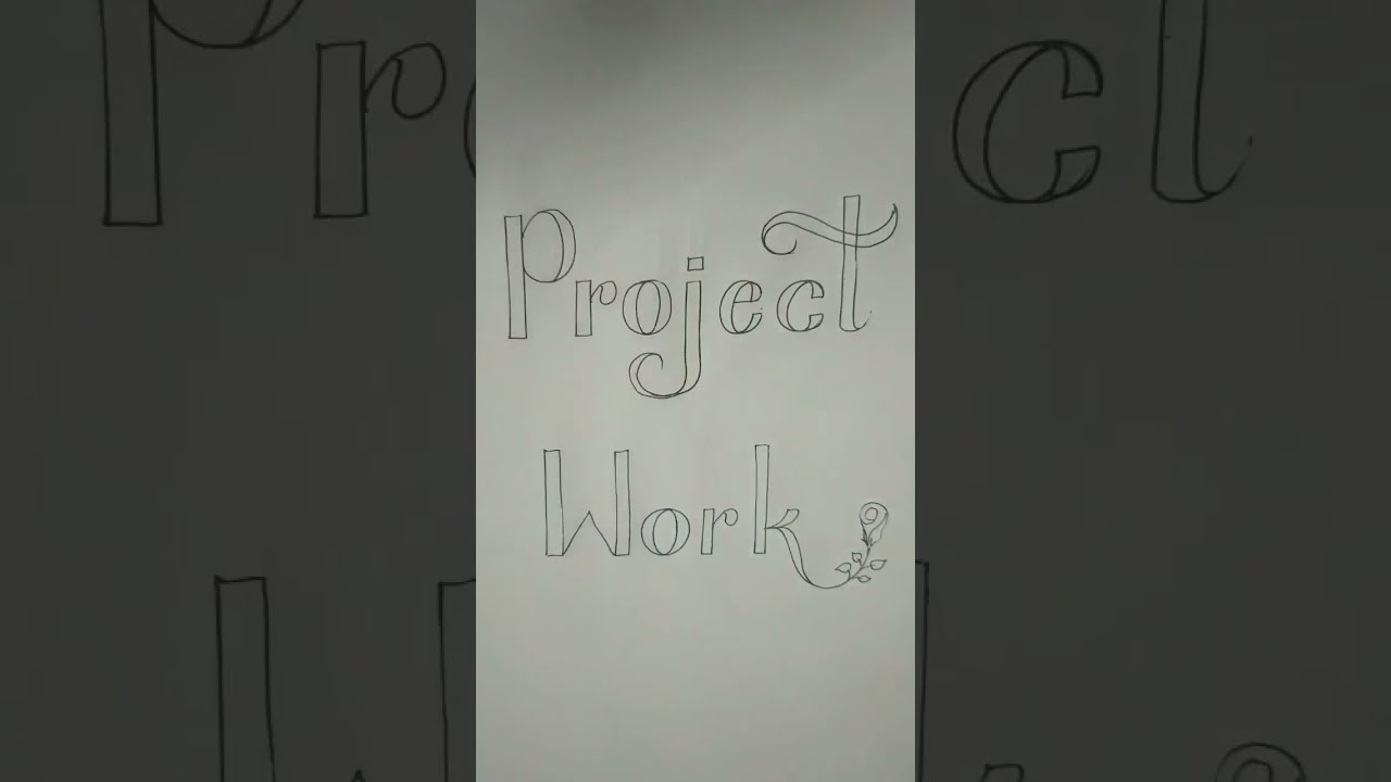 Project Work: Handwriting for Students | Calligraphy Tips #shorts