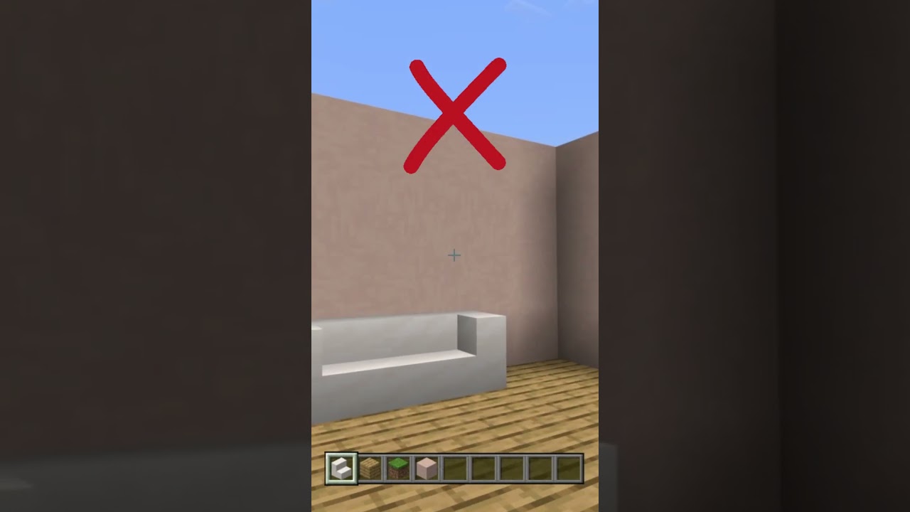 Faire un bon canapé sur Minecraft - tuto débutant