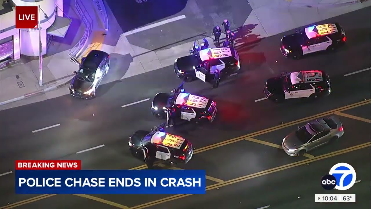 LA Chase Ends in Crash During Wild Pursuit 🚓